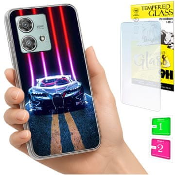 shumee Ovitek za Motorola Edge 40 Neo FOTO zadnji ovitek + 9H steklo