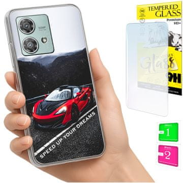 shumee Ovitek za Motorola Edge 40 Neo FOTO zadnji ovitek + 9H steklo