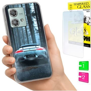 shumee Ovitek za Motorola Edge 40 Neo FOTO zadnji ovitek + 9H steklo