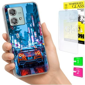 shumee Ovitek za Motorola Edge 40 Neo FOTO zadnji ovitek + 9H steklo