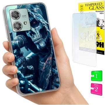 shumee Ovitek za Motorola Edge 40 Neo FOTO zadnji ovitek + 9H steklo