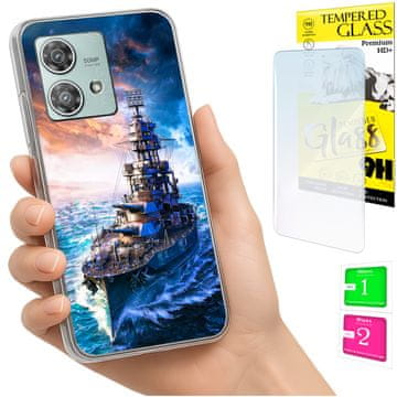 shumee Ovitek za Motorola Edge 40 Neo FOTO zadnji ovitek + 9H steklo