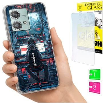 shumee Ovitek za Motorola Edge 40 Neo FOTO zadnji ovitek + 9H steklo