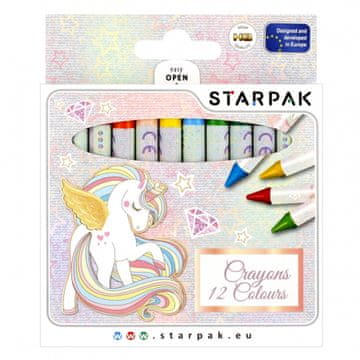 STARPAK Voščene barvice Samorog. 12 barv.