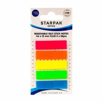 STARPAK Kazalni jeziček 44x12 mm, fluo 5x25sh 471012