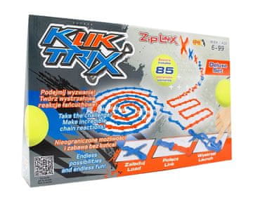 Epee KlikTrix 85-delni luksuzni komplet gradbenih kock (38 klikerjev + 5 žogic)