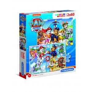 Clementoni Sestavljanka 2x60 kosov PAW Patrol 21617