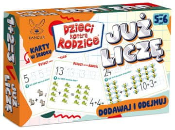 shumee Otroci proti staršem. Že štejem 5-6. Družabna igra. Kenguru.