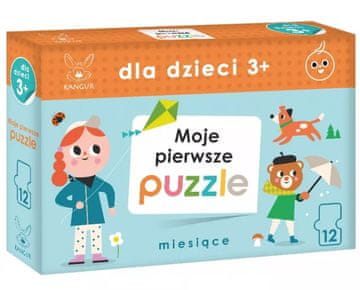 shumee 12-delna sestavljanka. Moja prva sestavljanka. Meseci. Kenguru.