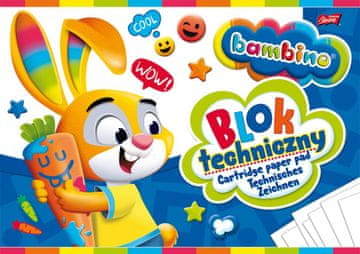 BAMBINO Tehnični blok BAMBINO. A4. 10 listov.