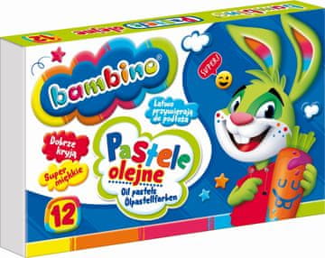 BAMBINO Oljni pasteli BAMBINO. 12 barv.