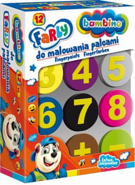 BAMBINO Prstne barve BAMBINO. 12 barv.