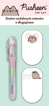 St.Majewski Komplet mini pisala in zvezka Pusheen (2 kosa)