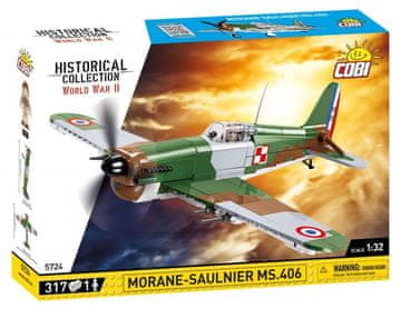 Cobi WWII Morane-Saulnier MS.406.Zgodovinska zbirka 317 cl.