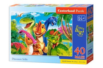 Castor 40-delna maksi sestavljanka. Selfie z dinozavrom.