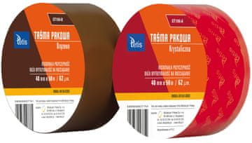 Tetis Rjav pakirni trak. 48 mm x 50 m x 62.