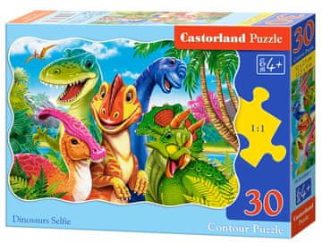 Castor 30-delna sestavljanka z dinozavrom in selfijem