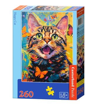 Castor 260-delna sestavljanka. Vesela mačka.