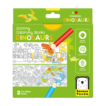 shumee Pobarvanke Looong - Rada barvam. DINOZAVRI 4+
