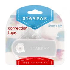 STARPAK Korekturni trak 5 mm x 6 mb - siv
