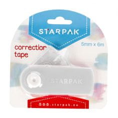 STARPAK Korekturni trak 5 mm x 6 mb - siv
