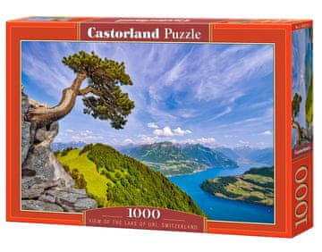 Castor 1000-delna sestavljanka. Pogled na jezero Uri. Švica.