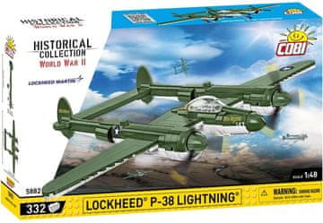 Cobi Zgodovinska zbirka druge svetovne vojne. Lockheed P-38 Lightning razreda 338