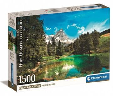 shumee 1500-delna sestavljanka. Kompaktna. Modro jezero.