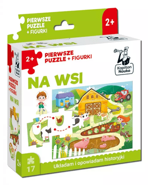 shumee Na podeželju. Prva sestavljanka + figurice. Kapitan Znanost