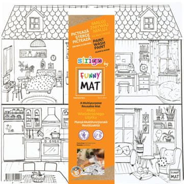 shumee Strigo Funny mat bela. Sweet Home 40x40cm