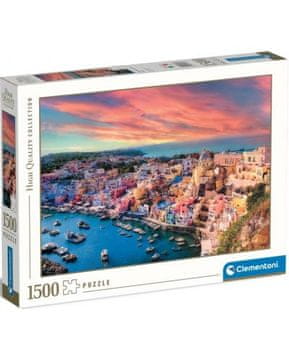 Clementoni Sestavljanka s 1500 kosi. Slikovit otok Procida v visoki ločljivosti.