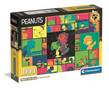 Clementoni 1000-delna sestavljanka Peanuts Compact 37069