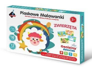 shumee Peščena kolaž. Živali