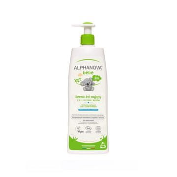 Alphanova Dermo-gel za otroke za normalno in občutljivo kožo, 500 ml