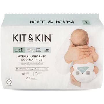 shumee Hipoalergene plenice za novorojenčke, velikost 1 (Mini 2-5 kg), 38 kosov