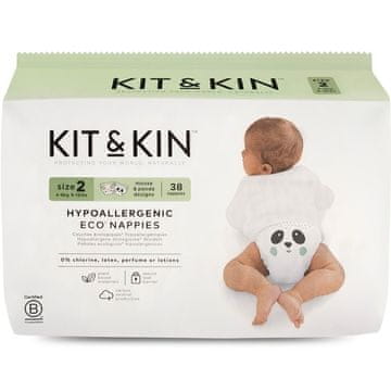 shumee Hipoalergene plenice za dojenčke, velikost 2 (4-8 kg), 38 kosov KIT&KIN