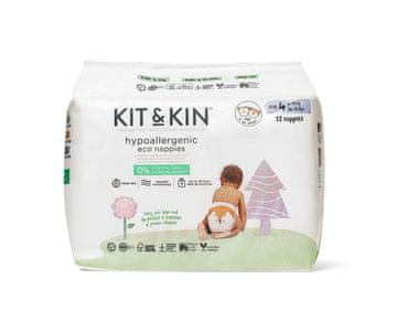 shumee Kit&Kin plenice za enkratno uporabo velikost 4 9-14 kg za otroke 32 kosov hipoalergene