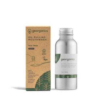 shumee Ustna vodica z naravnim oljem in vonjem čajevca 100 ml Georganics