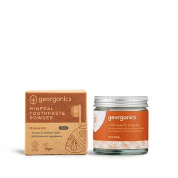 shumee Georganics mineralna zobna pasta v prahu z okusom pomaranče 60 ml