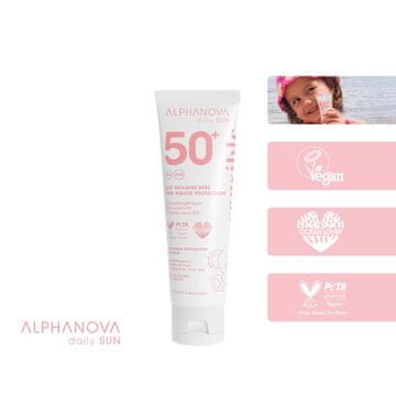 Alphanova Alphanova dnevna krema za sončenje SPF50+, za občutljivo kožo, 50 ml, BEBE