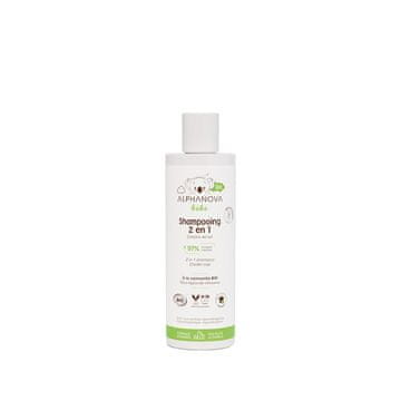 Alphanova Alphanova Bebe Bio nežen 2-v-1 šampon za dojenčke, 200 ml
