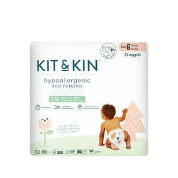 shumee Hipoalergene otroške plenice velikost 6 (Junior 15 kg+), 24 kosov. KIT&KIN