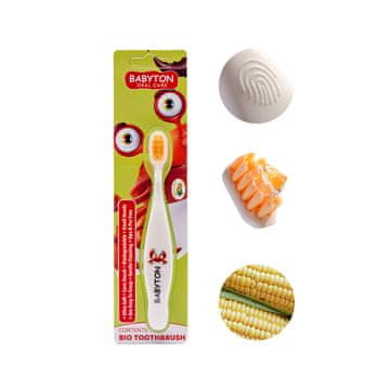 shumee Zobna ščetka Crab 12m+ BIO Babyton