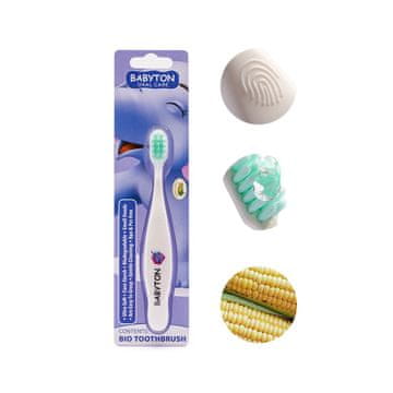 shumee Zobna ščetka Elephant 12m+ BIO Babyton