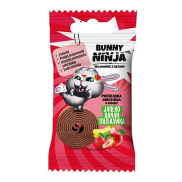 shumee Sadni prigrizek Bunny Ninja z okusom jabolka, banane in jagode - 15 g