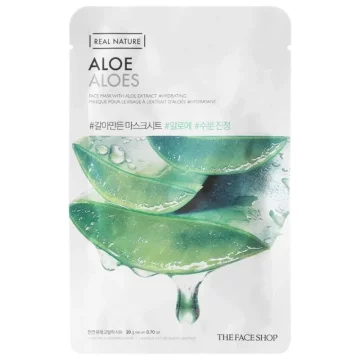 The Face Shop Maska za obraz z alojo Real Nature The Face Shop - 20 g