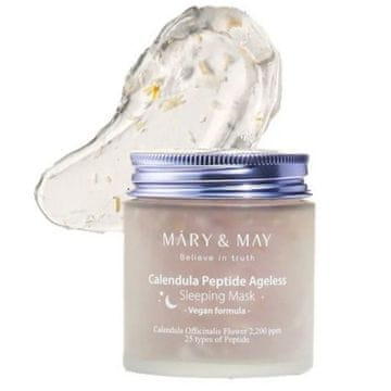 shumee Mary&May pomlajevalna nočna maska s peptidi in ognjičem - 110 g