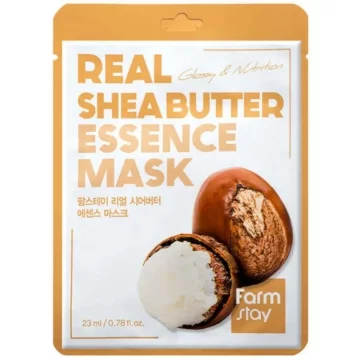 shumee FarmStay Real Essence maska za obraz z izvlečkom karitejevega masla - 23 ml