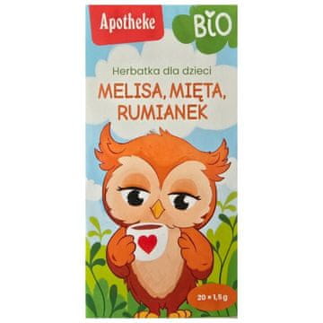Apotheke Apotheke Organski čaj za otroke, pomirjujoč - 20 vrečk
