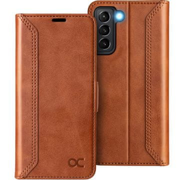 Infostyle OCASE preklopna torbica za Samsung Galaxy S21 5G – rjava